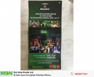 Vé tham quan trải nghiệm Heineken-Bitexco