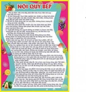 Cung cấp bản biểu mầm non, bảng nội qui phụ huynh, bảng thực đơn tuần