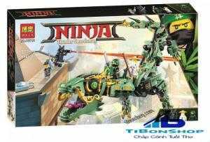 Bela 10718 Ninjago Cơ khí Dragon Green Ninja