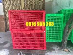 Sọt nhựa hở kéo hàng nặng