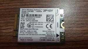 Card WWAN 4G Dell DW5808e - EM7355 (PN01C) Support Dell E5550, E7250, E7470, Venue 11 Pro