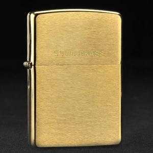 Zippo Solid Brass đồng xước Z142