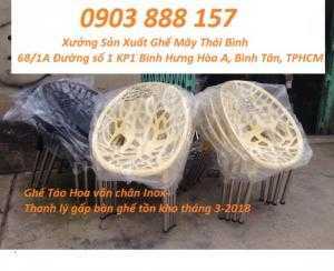 Ghế táo hoa văn tại TP HCM xả kho thanh lý gấp!