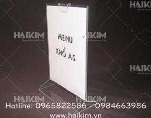 Khay menu, Khay mica để menu