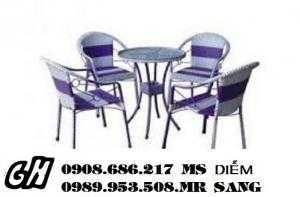 Chuyên sản xuất bàn ghế cafe giá rẻ nhất hh78