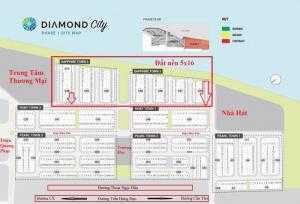 Sang lại 4 lô góc nền gần trung tâm thương mại khu đô thị Diamond city