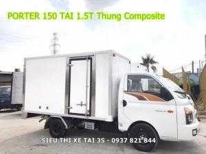 Xe Tải Hyundai H150 Tải 1,5T Thùng Kín Composite