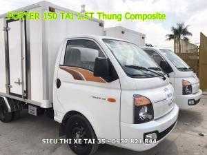 Xe Tải Hyundai H150 Tải 1,5T Thùng Kín Composite