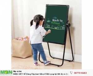 BẢNG VIẾT VẼ Bảng Flipchart Silicol FB66 xoay lật 360 độ có 2 mặt
