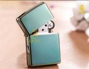 Zippo Mỹ xanh bóng Chameleon Z110
