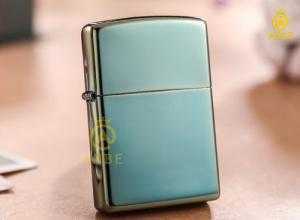 Zippo Mỹ xanh bóng Chameleon Z110