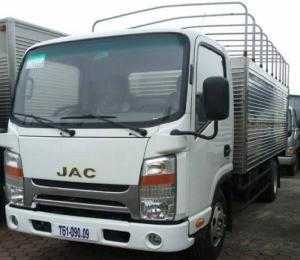 Xe Tải JAC 3.45 tấn Đầu vuông, có Máy Lạnh Ca bin, xe có sẵn hồ sơ giao ngay,