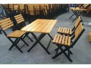 cần thanh lý gấp 10 bộ bàn ghế gỗ cafe sân vườn giá rẻ
