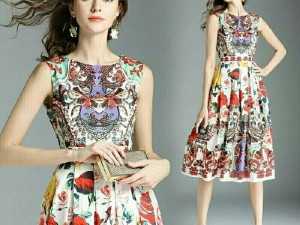 Đầm họa tiết hoa