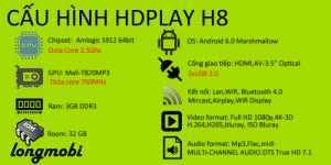 Android box HDPLAY H8,ram 3G,rom 32G,lõi 8 CPU,8 GPU, ram 3G, Rom 32G, CPU x 8, GPU x 8 chuyên trị các loại Game nặng nhất