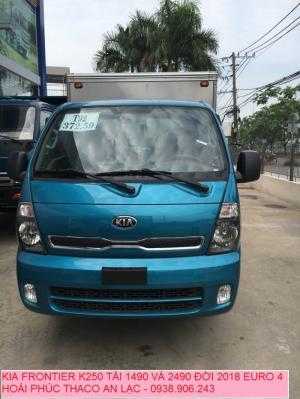 Xe tải 2t4 đời 2018 K250 tiêu chuẩn Euro 4, động cơ Hyundai