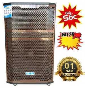 Loa Kéo Alokio Gd65 4 Tấc Gỗ Micro Sạc