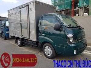 Xe tải KIA màu xanh rêu, xe tải KIA đời 2018.