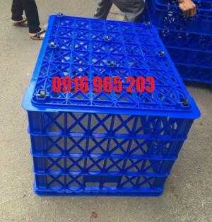 Bán sọt nhựa 8 bánh xe đựng hàng công ty