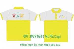 Áo thun in thêu logo theo yêu cầu