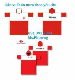 Xưởng áo mưa, áo mưa in logo, áo mưa dù xanh đen
