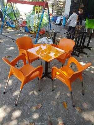 Bàn ghế nhựa cafe cao cấp