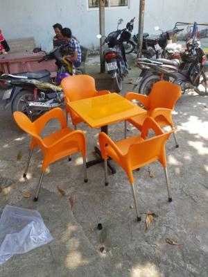 Bàn ghế nhựa cafe cao cấp