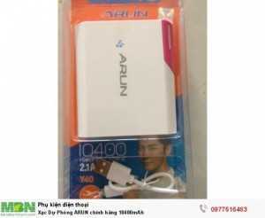 Xạc Dự Phòng ARUN chính hãng 10400mAh