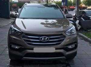 Bán Hyundai Santafe 2.4 Full 2017 chạy xăng vàng cát xe mới đi 2000 km