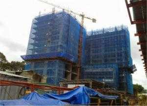 Lưới bao che màu xanh dương