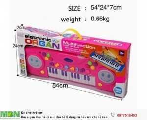 Đàn organ điện tử có mic cho bé là dụng cụ hữu ích cho bé trong những ngày đầu làm quen với âm nhạc