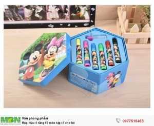Hộp màu 4 tầng 46 món tập tô cho bé