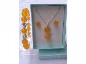 Bộ trang sức đá mã não -M06