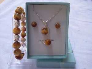Bộ trang sức đá mã não -M06