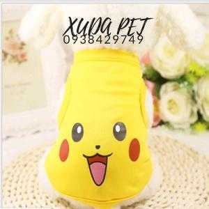 Áo thun chó mèo pikachu cực kute