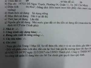 Bán 2 nhà mặt tiền 1 miếng đất q11