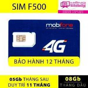 Sim Mobifone Free 63Gb Data Tốc Độ Cao 12 Tháng F500