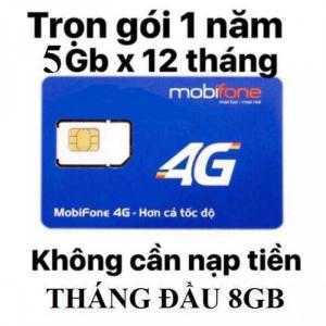 Sim Mobifone Free 63Gb Data Tốc Độ Cao 12 Tháng F500