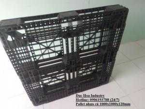 Công ty bán pallet nhựa cũ 1000x1000x120mm