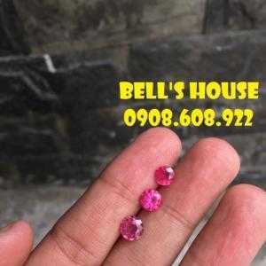 Nhẫn đá ruby đỏ thiên nhiên, ruby đá phong thủy thiên nhiên Ấn Độ, Bells House TPHCM,