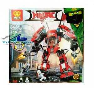 Ninjago Lắp ráp 2in1 mô hình Robot phun lửa-phi thuyền bay của Kaya Ninjago