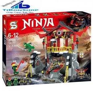 Ninjago Lắp ráp mô hình cuộc chiến hồi sinh đền thiêng chiến binh