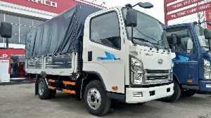 Xe tải teraco tera 240 mui bạt,hỗ trợ vay vốn mua xe trả góp 80%