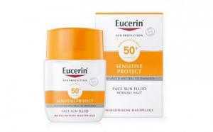 Kem chống nắng Eucerin Sensitive Protect Face Sun Fluid LSF 50+ Được phát triển cho da dầu và da hỗn hợp, bảo vệ da khỏi các tác hại của ánh nắng mặt trời. Sản phẩm không bị nước trôi, không gây bít tắc lỗ chân lông ngay cả khi thời tiết nóng ẩm.