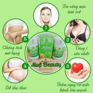 Mầm đậu nành nguyên xơ