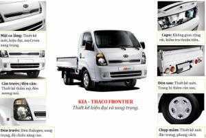 Xe tải Thaco mới , Kia K200 (bongo) chở 1T/2T , động cơ HUYNDAI , EURO4 , trả góp 80%