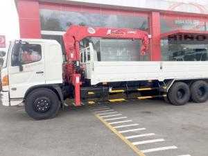 Xe tải gắn cẩu Hino 15t|Giá xe tải gắn cẩu 5t|xe tải gắn cẩu Hino 3 chân|xe tải cẩu Hino 5t