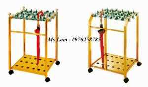 Kệ để dù, kệ dù inox vàng, thùng dù, thùng để dù nâu, thùng để dù vàng,…