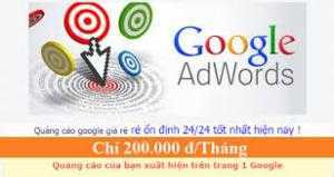Chạy quảng cáo google Adword đưa thông tin doanh nghiệp của bạn lên top 1 google