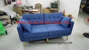 sofa xanh duong